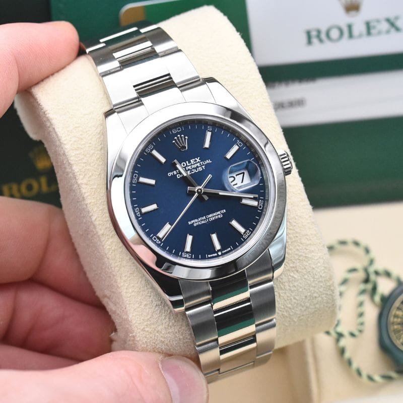 Montre Oyster Bleu avec dateur – Image 2