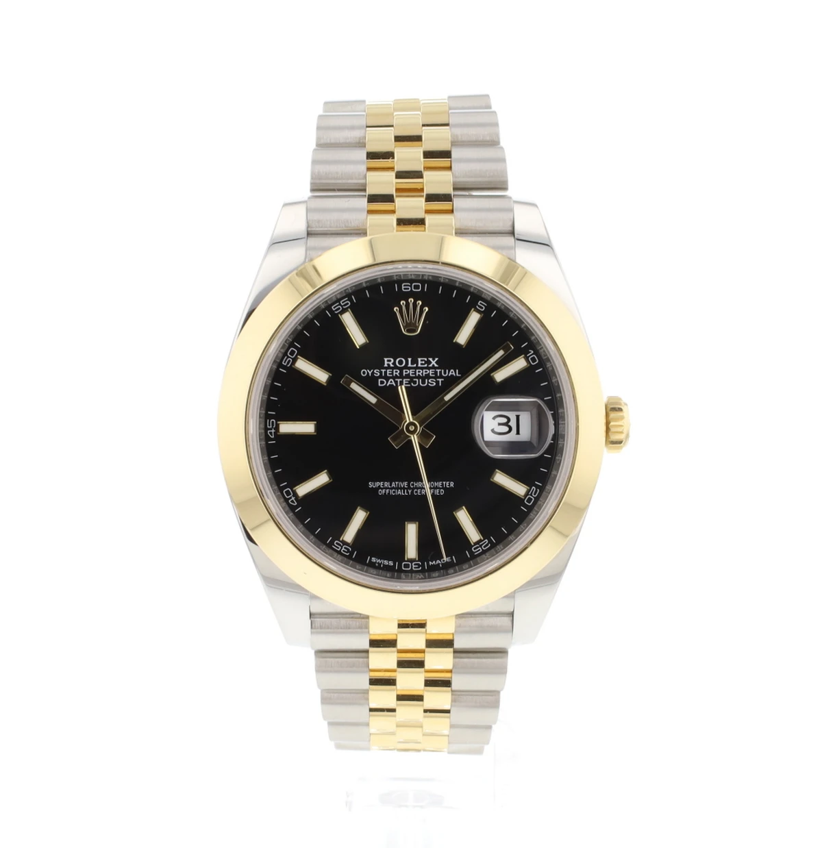 Montres Datejust Jubilee Noir Doré