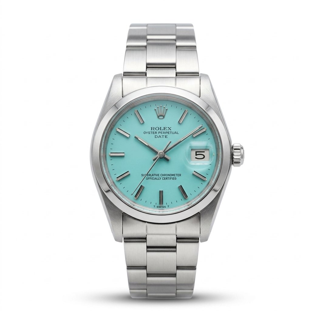Montre Oyster Ice Bleu avec dateur