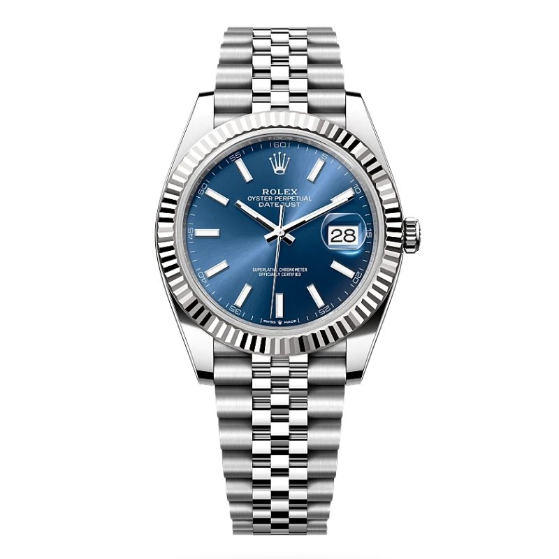 Montres Datejust Jubilee Cannelé Bleu