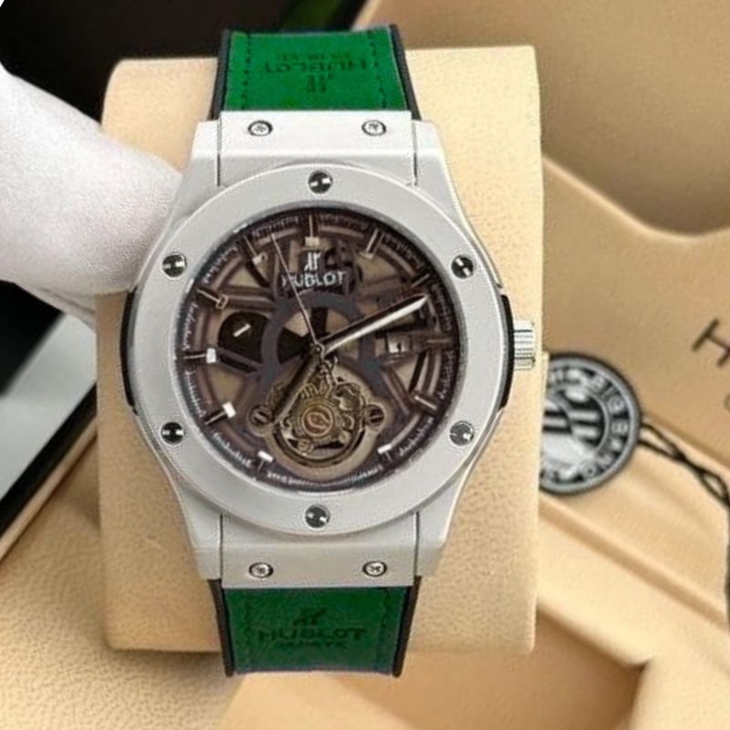 Montres Hublo Skeleton Vert