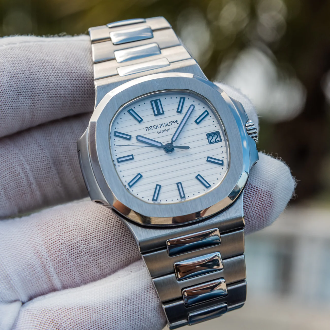 Montre PP Nautilus Blanc – Image 2