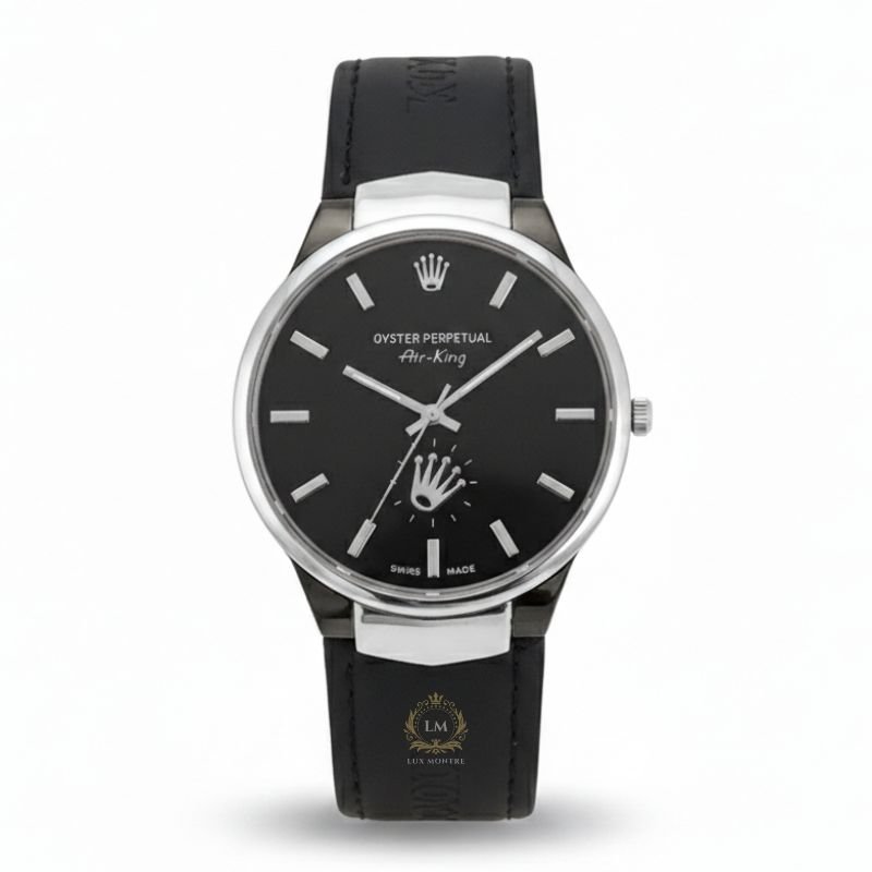 Montres Airking cuir Noir