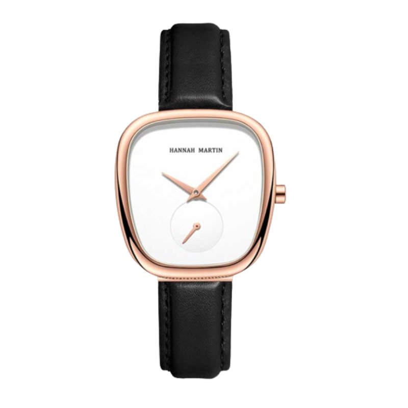 Montre Hannah Martin Cuir Blanche