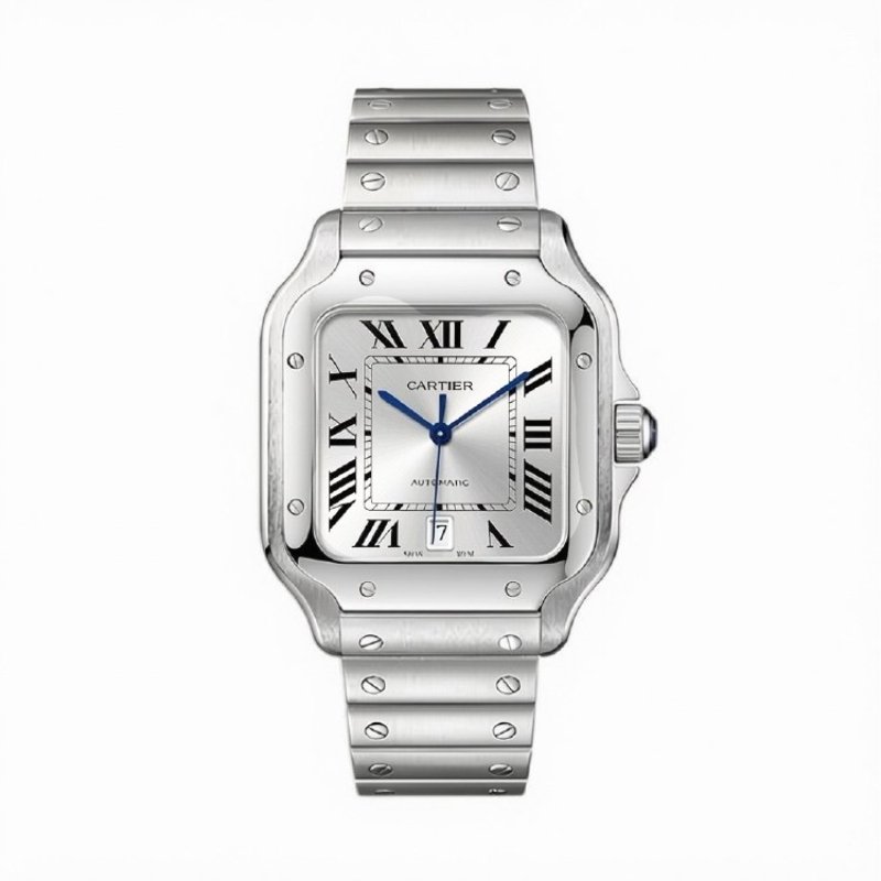 Montre Cartier santos Blanc cassé
